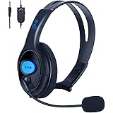 PS4 Xbox One Unilateral Headset, Joso 3.5mm Wired Gaming Online Chat One Ear Headset Headphone with Mic for PS4, PS4 Pro, PS4 Slim, Xbox One, Xbox One S, Xbox One X
