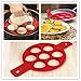 BeeSpring Nonstick Silicone Pancake Ring, Fried Egg Mold Egg Ring Egg Shaper