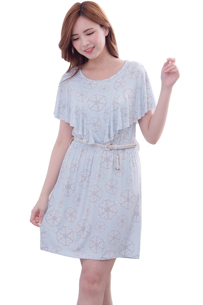 Womens Floral Short Sleeve Summer Maternity Breastfeeding Dress