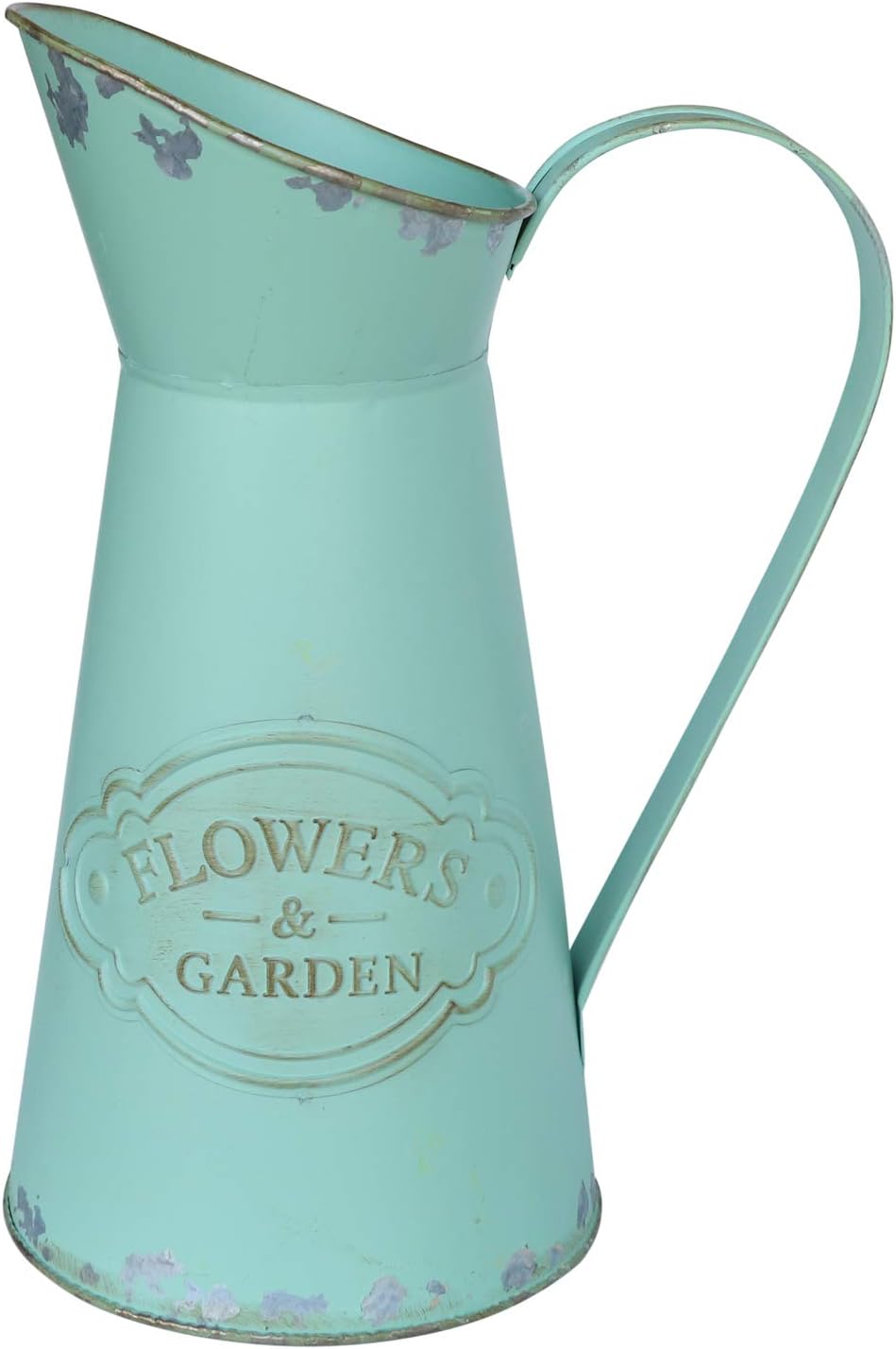 APSOONSELL Shabby Chic Rustic Style Metal Jug Pitcher Flower Vase Watering Can for Home Garden Decoration Tall B07F9TVY6X