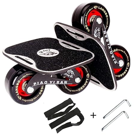 Freeline saktes,Drift Skates Pro Skates - Alloy Bracket with 70 mm PU Wheels - ABEC-7 Bearings