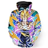Yangxinyuan Unisex Hoodies Dragon Ball Z Goku 3D Print Pullover Sportswear Sweatshirt Tops