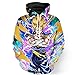 Yangxinyuan Unisex Hoodies Dragon Ball Z Goku 3D Print Pullover Sportswear Sweatshirt Tops