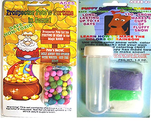 Science Educational Products:prospector Pete's Fortune in Gems + Puppy Color Snow Maker (Set of 2)