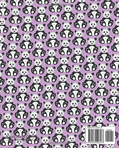 Panda Notebook - Ruled Pages - 8x10 - Premium (Pink) - Image 3