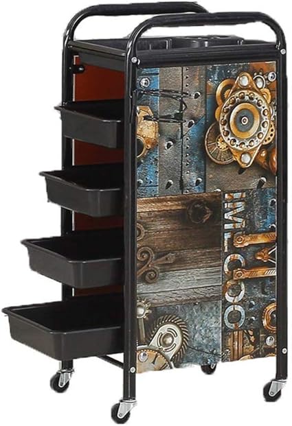Amazon Com Dantb 5 Tier Salon Cart Rolling Storage Trolley Golden