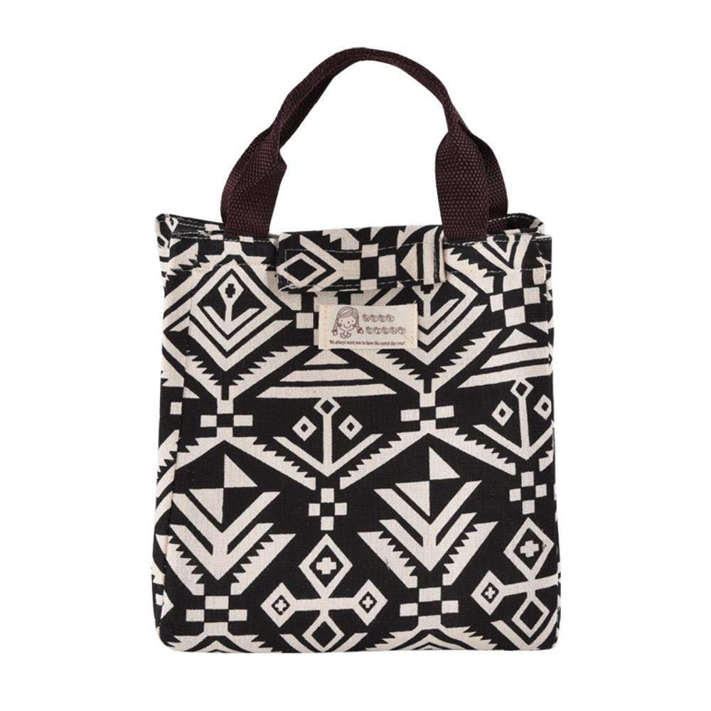 Y-XM Bolsa térmica Lienzo Bolsa Nevera de Picnic bento Fresco ...