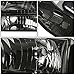 Auto Dynasty Headlights Assembly Compatible with 1999-2004 Ford F-250 F-350 F-450 F-550 Super Duty Excusion, 4Pcs Halogen Headlamps Replacement w/Bumper Lamps, Smoked Lens Clear Corner