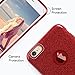iPhone 6s Plus Case, Imikoko™ Fashion Luxury Protective Hybrid Beauty Crystal Rhinestone Sparkle Glitter Hard Diamond Case Cover for iPhone 6s/6 Plus (Bling Rose Gold) (Red)