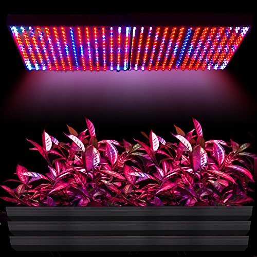 Yescom 2pcs Indoor 225 LED Grow Light Panels Hydroponics Plant Growing Lamp Blue Red Orange White