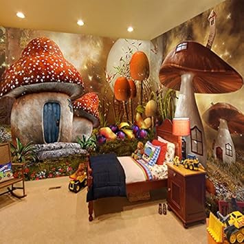 Wongxl Kinderzimmer Schlafzimmer Kinderzimmer Kleidung Cartoon Thema Personalisierte Tapete Stereoskopische 3d Wald Fee Wandbild Wandpapier 3d Tapete Hintergrundbild Fresko Wandmalerei Wallpaper Mural 300cmx250cm Amazon De Baumarkt