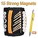 Magnetic Wristband+Multi-Functional Screwdriver Pen,15 Strong Magnets Adjustable Wrist Strap for Holding Screws,Nails, Drill Bits,Hammer,Tools - DIY Wood Working Handyman/Husband