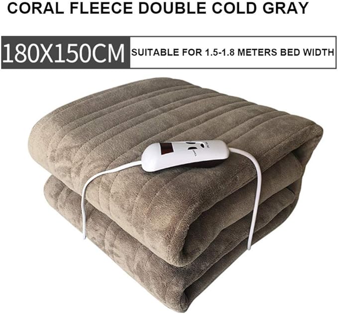 Electric overblanket Heated Throw Double Electric Blanket Timed Safe