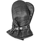 Riparo Winter Gloves for Men, Leather Winter Gloves for Cold Weather, Snow Gloves for Motorcycle Driving Hiking Outdoor