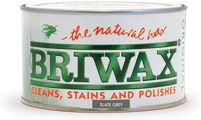 Briwax Original Slate Grey 400g Wood Wax Polish Furniture Finish
