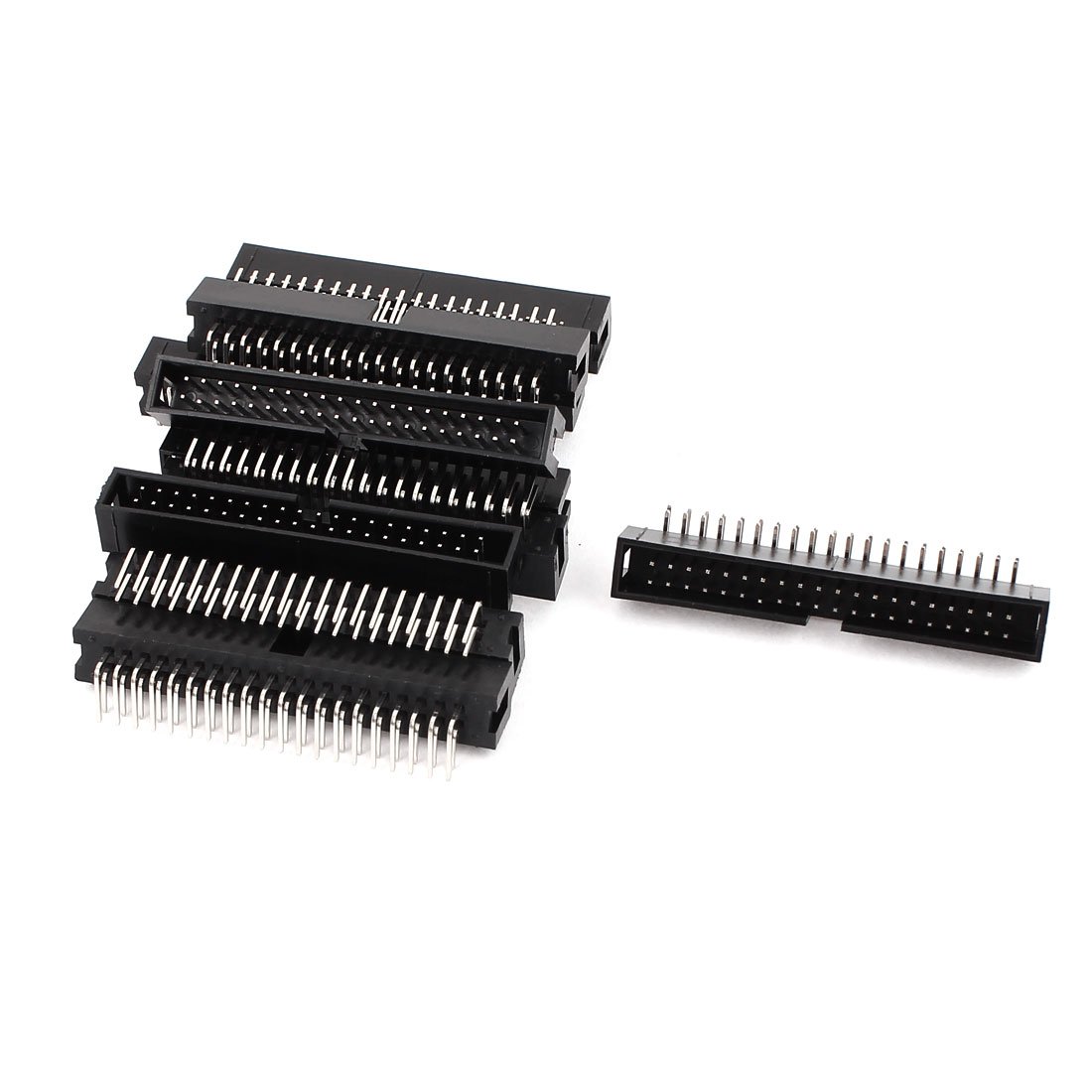 Sourcingmap Right Angle 40-Pin 2.54mm Box Header Connector IDC Male Sockets 11 Pcs
