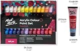 Mont Marte 48 x 36ml Acrylic Paint Set Semi-Matte Finish 48 Colours view 2