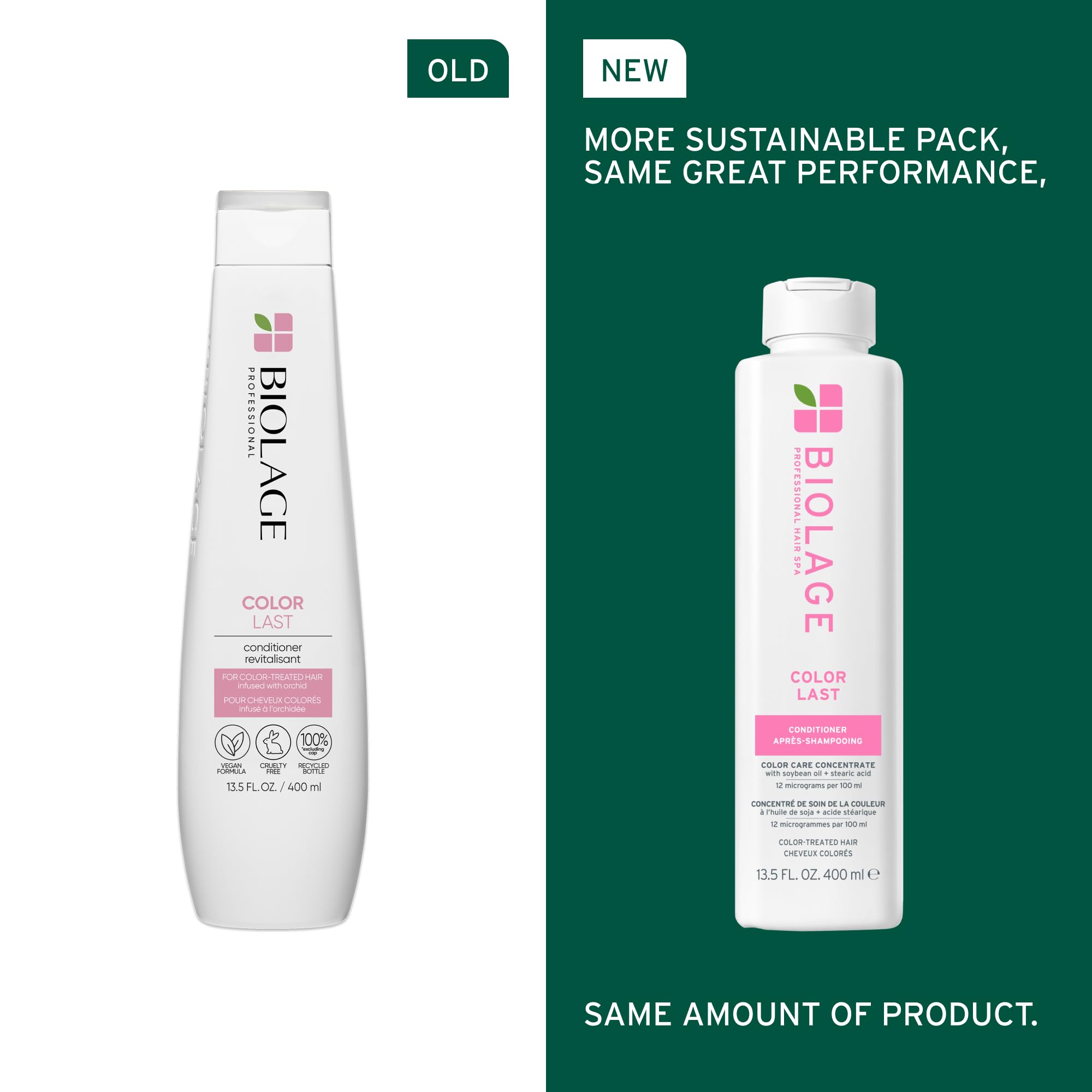 Biolage Color Last Shampoo & Conditioner Set - Helps Protect Hair and Maintain Vibrant Colors For Color-Treated Hair, Paraben & Silicone-Free, Vegan