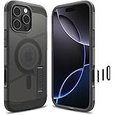 Spigen for iPhone 16 Pro Max Case, Tough Armor T (Ai) MagFit [Camera Control Button Coverage] [Compatible with Magsafe] [Kickstand] - Frost Black