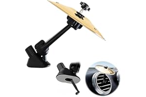 FACDIARY Car Cymbal Air Vent Mini Drum Crash Cymbal for Car Vent,Music Lovers(Gold)