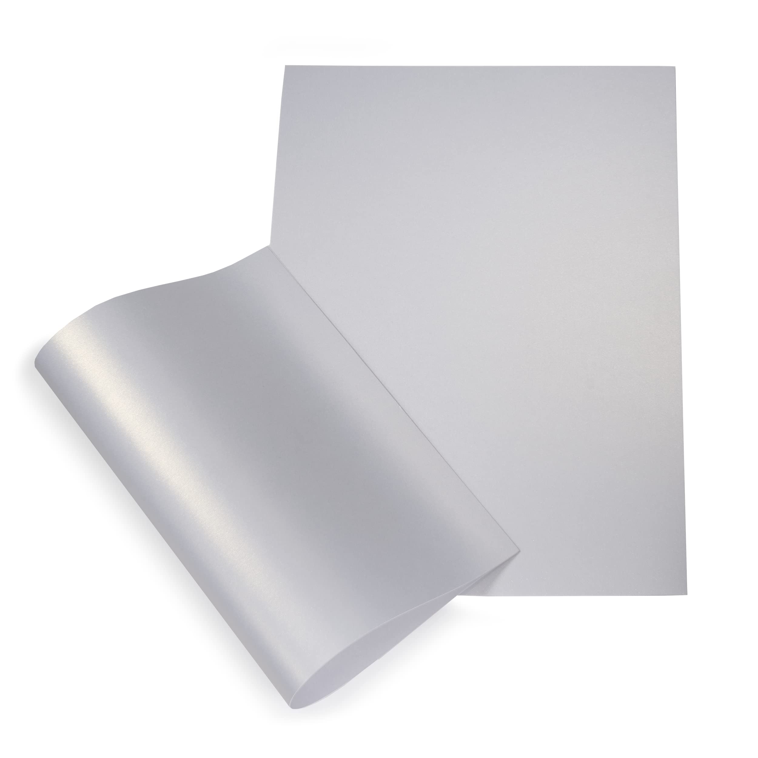 Papertent A4 Double-Sided Pearl Card, 250gsm 20 Sheets - Whisper White