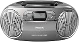 Philips AZB600/12 Portable CD Radio Recorder Silver Dynamic Bass Boost view 3