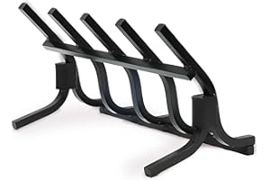 Grate Wall of Fire Model S-5 High Efficiency Smoke-Free Fireplace Grate – 21" Wide, 12" Tall, 11" Deep – Heavy-Duty Alloy Steel – Boosts Heat Output & Minimizes Smoke – Made in USA