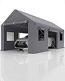 DEXSO Carport 10'x20' Portable Garage, Reinforced