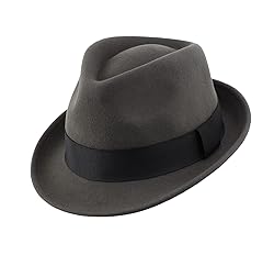 Home Prefer Men's Wool Felt Winter Hat Short Brim