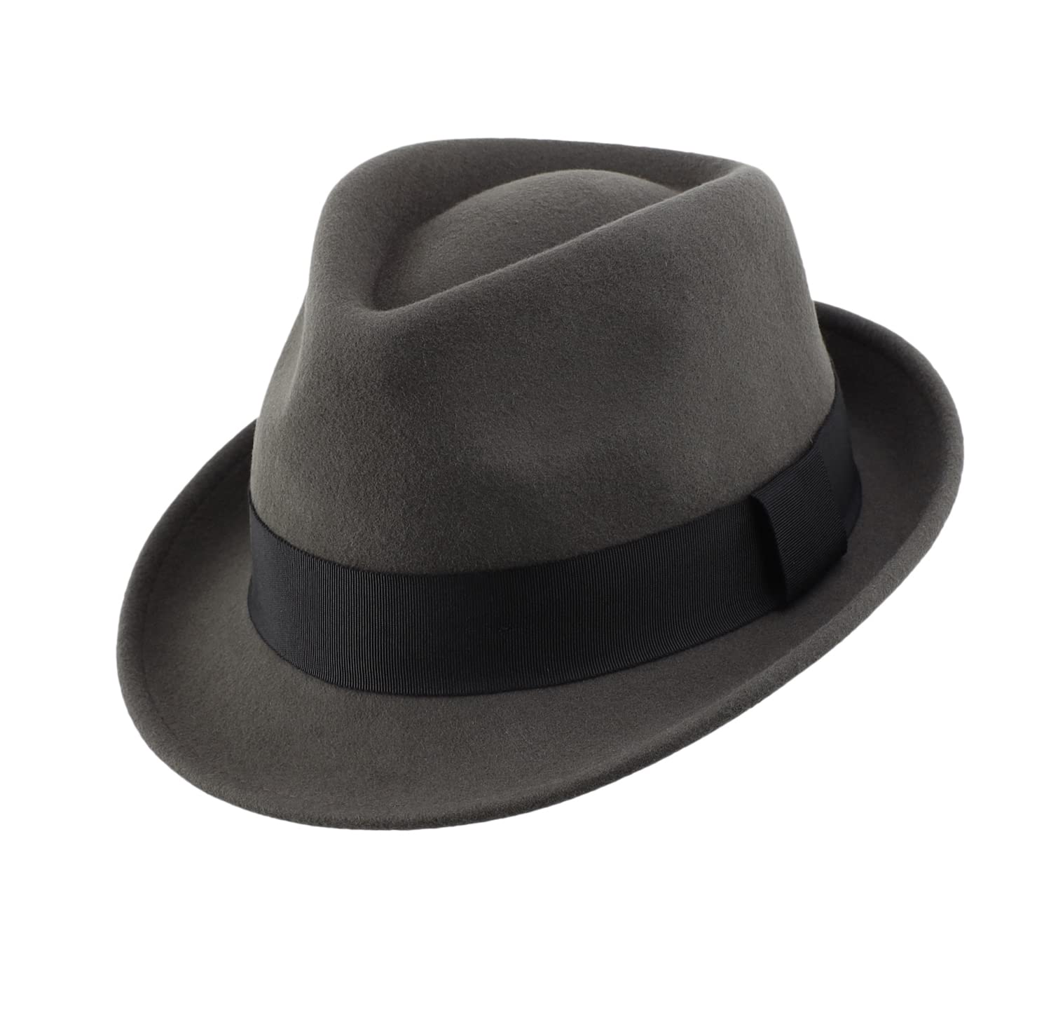 Home Prefer Men's Wool Felt Winter Hat Short Brim