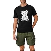 OYOANGLE Men's Summer Graphic Short Sleeve Crewneck T-Shirt Tee Shirts