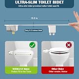 WITHLENT Bidet Toilet Attachment UK Non-Electric Cold Water Dual Nozzles Brass view 4
