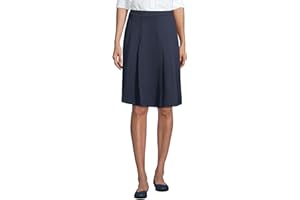 Lands' End School Uniform Girls Ponte Pleat Skirt