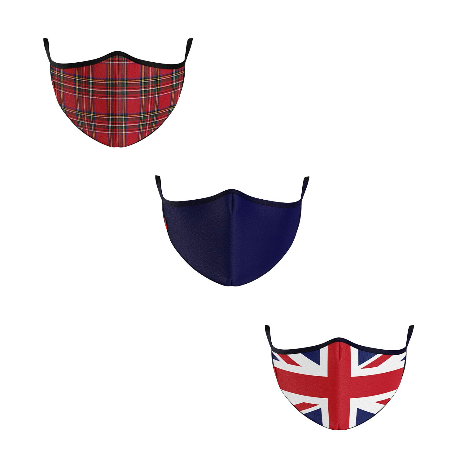 COOL Mask Unisex 3 Layer Reusable Washable Face Mask ( Pack of 3 )