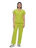 floralhue Scrubs for Women, V-Neck Scrubs Top
