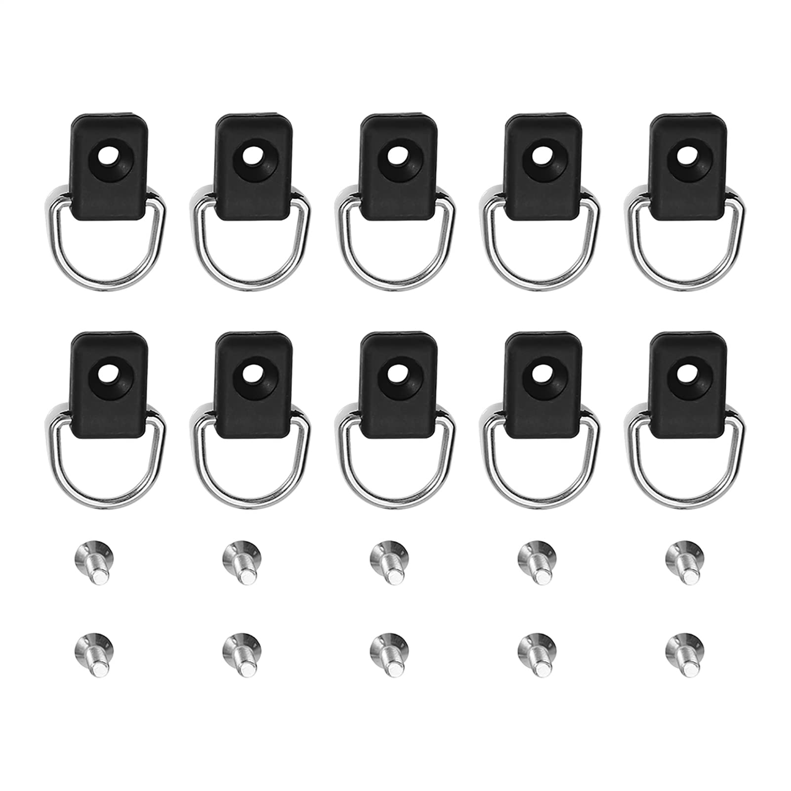 Alomejor kayak d rings,Secure Durable canoe tie down loops 10 pieces for outdoor adventurers campers fishers on fishing trips camping expeditions