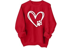 BFAFEN Valentines Sweater Women Lightweight Crewneck Pullover Long Sleeve Red Shirt Valentines Day Gifts for Her