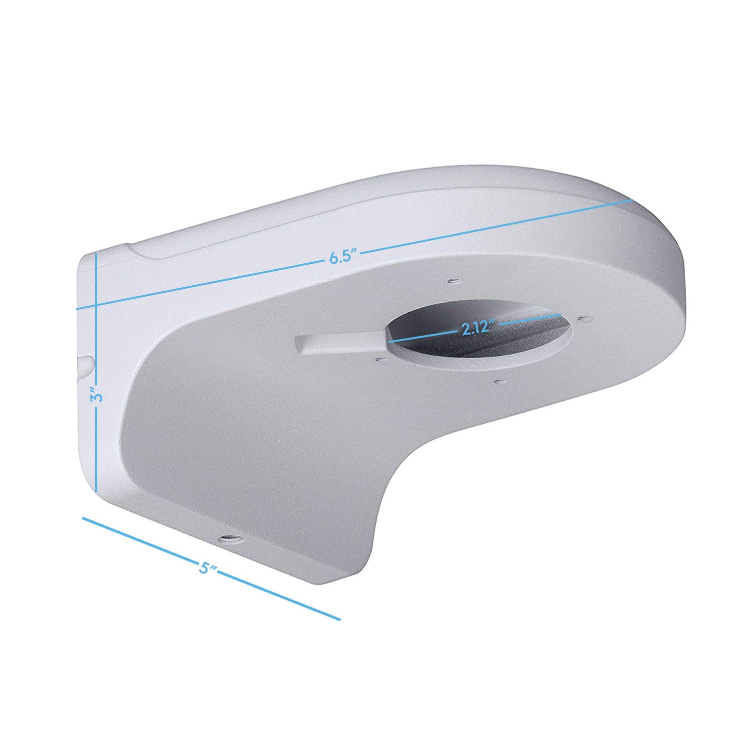 Amcrest AMCPFB203W Wall Mount Bracket for Dome Cameras, Compatible w/ AMC4KDM28, IP5M-F1180EW, IP5M-T1179EW, IP5M-D1186EW, IP8M-2493EW-V2, IP8M-2454EW,