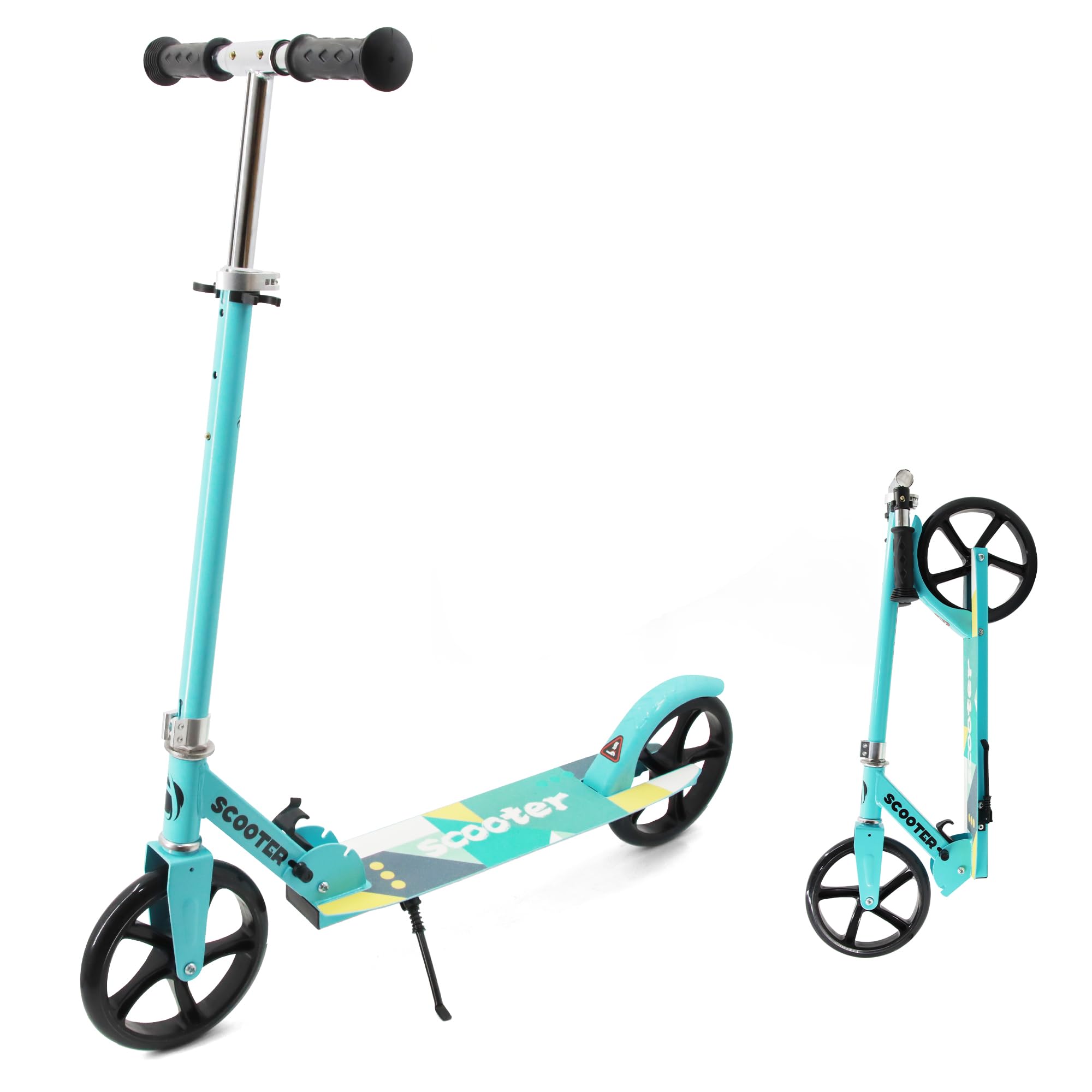 Photo 1 of ****IMAGE REFERENCE***Scooter for Kids Ages 6+, Teens & Adults, Max Load 240 LBS, Foldable Kick Scooter with 8-inch Big Wheels, Kickstand, 3 Adjustable Levels, Rear Brake, Blue