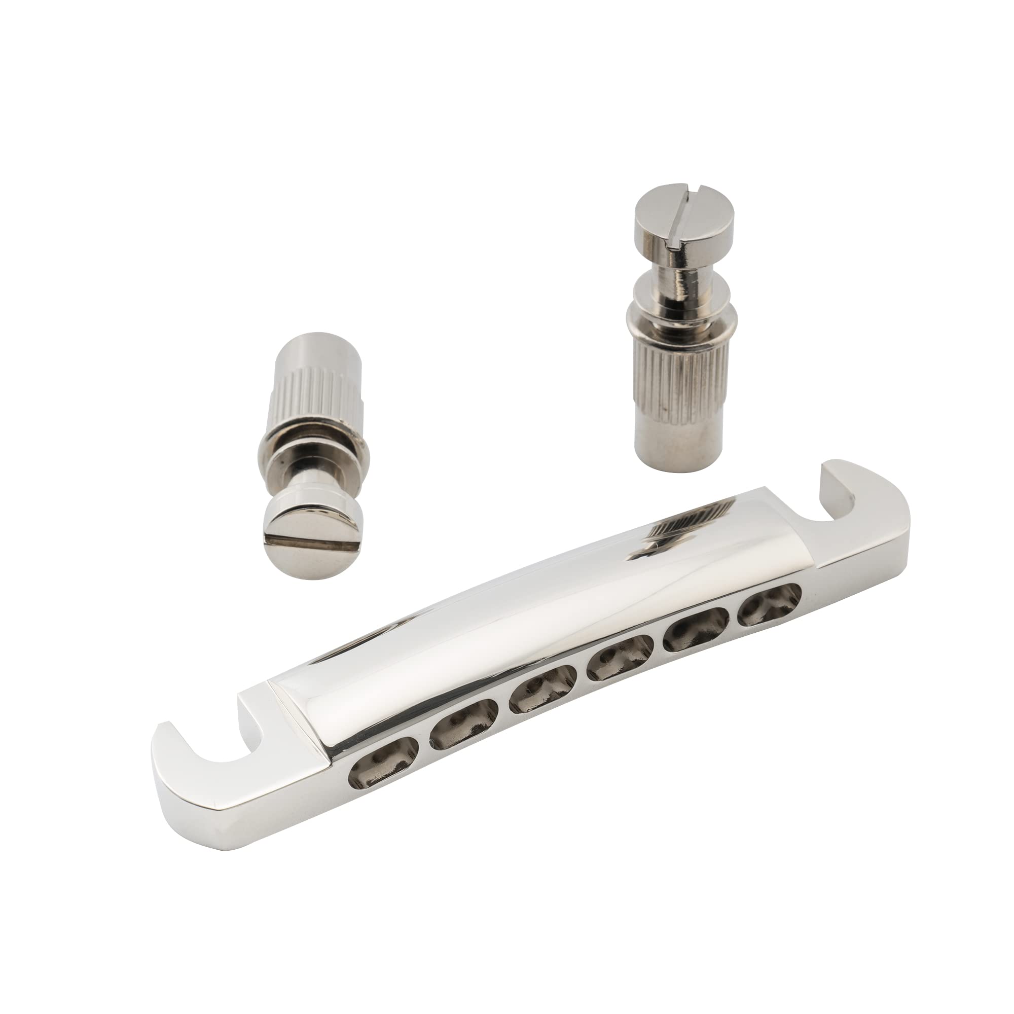 Musiclily Pro 52.5mm 12-string Tune-o-matic Stop Tailpiece for Epiphone Les Paul SG Style Electric Guitar, Nickel