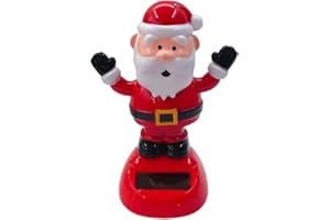 HONDONY Christmas Solar Powered Dancing Toys Car Shaking Head Dancer Doll Santa Snowman Penguin Swing Figurines Car Windowsill Decor Christmas Toys for Car Home Desk Decor