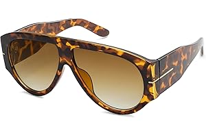 HERJOUR Oversized Retro Aviator Sunglasses Womens Mens 70s Classic Vintage Sun Glasses AR82227