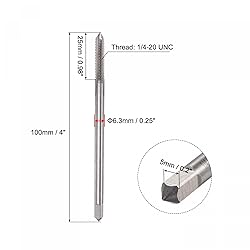uxcell Thread Milling Taps, 1/4-20 UNC High Speed