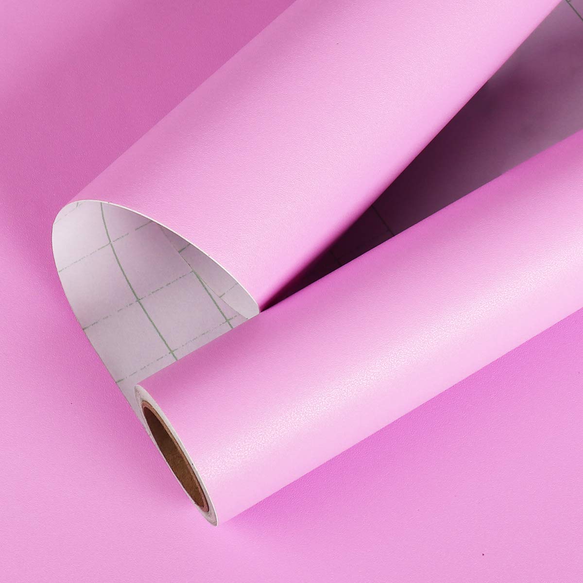 Livelynine Plain Blush Pink Wallpaper for Bedroom Living Room Kids Nursary Self Adhesive Wallpaper Roll Peel and Stick Wallpaper Pink Vinyl Self Adhesive Pink Sticky Back Plastic Roll 40CM X 2M