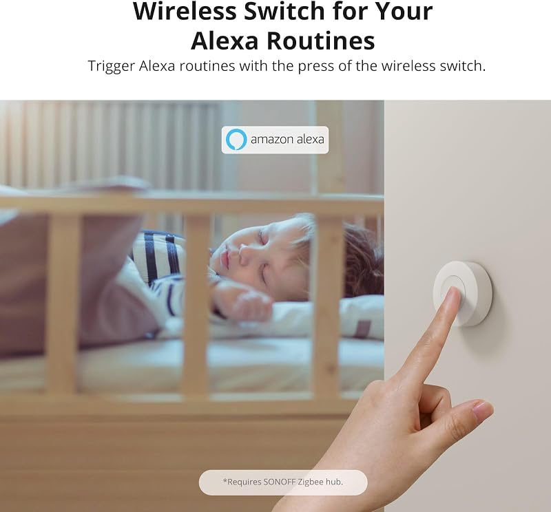 SNZB-01P Zigbee Smart-Taster, kabelloser Szenenschalter