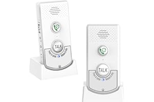 SMARTTAIL 2 Way Voice Intercom, Long Range Wireless Intercomunicador Home Communication System Doorbell Unit, 100m Range Indoor Intercoms Calling System Room to Room Intercom for House, Hospital, Hotel