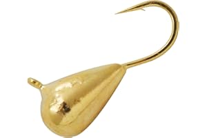 Temorah 5 Pieces 3.0-6.0mm Teardrop Tungsten Ice Jig