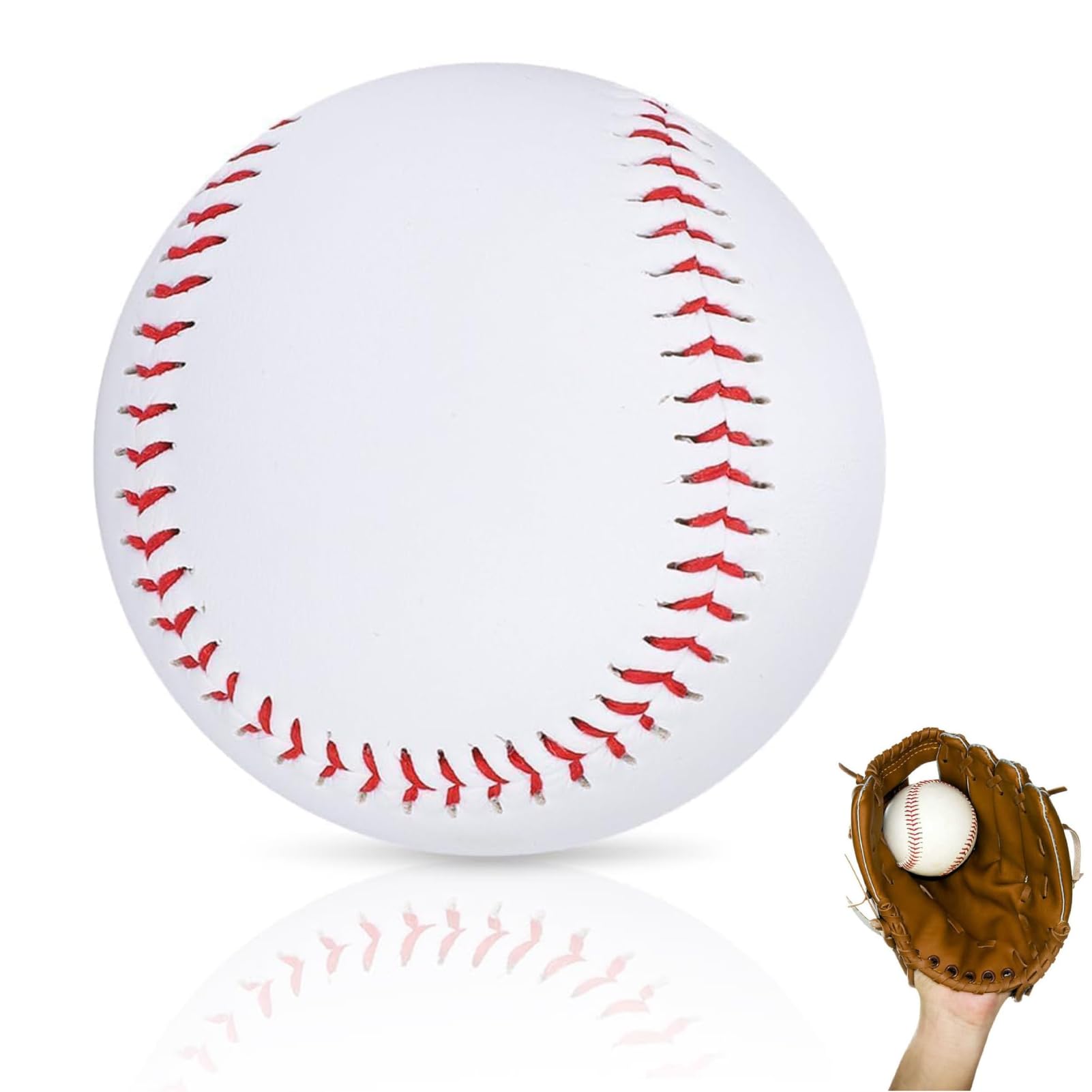 7.2cm/2.8in Training Baseball, Torsion Resistance Practice Baseball Rubber Impressive Elasticity Base Balls for Outdoor Sports School Training for Youth and Adult