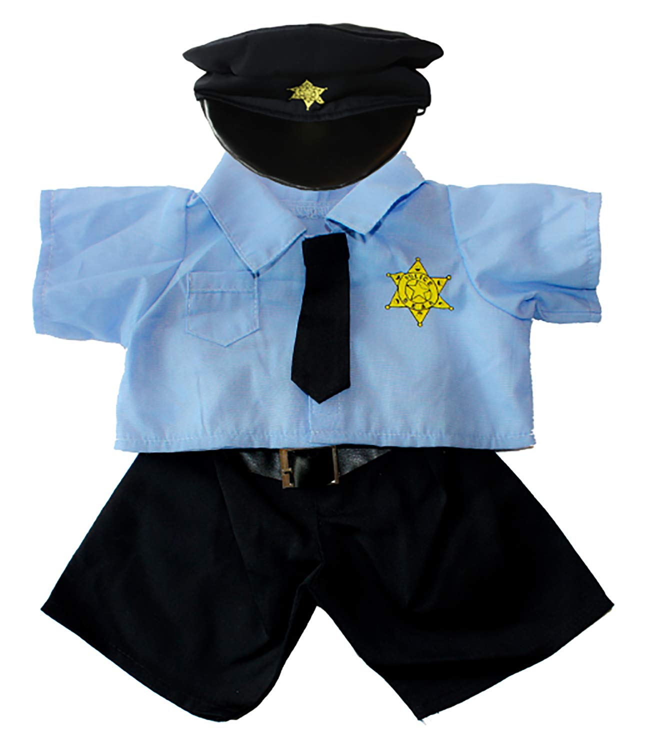 Policeman Uniform Outfit Teddy Bear Clothes Fit 36cm - 46cm Build-A-Bear, Vermont Teddy Bears, and Make Your Own Stuffed Animals