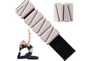 BECOJADDE Wrist Ankle Weights Set of 2(1 lb/2 lbs Each) Adjustable Weights Training Intensity for Strength Training Walking Running Yoga Pilates Jogging for Women Men